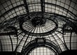 Grand Palais ceiling with windows in Paris, France