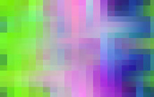Pink Blue Green Lights Abstract Colorful Background With Squares