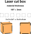 Laser cut wood Laser cut pattern Laser cut design plans template for make a small box