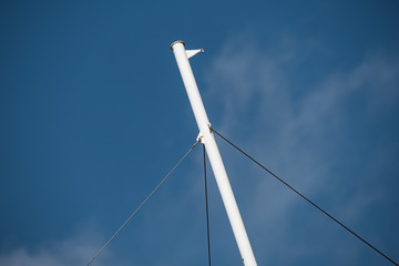 A white mast