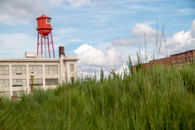Red Water Tower In Winston Salem North Carolina