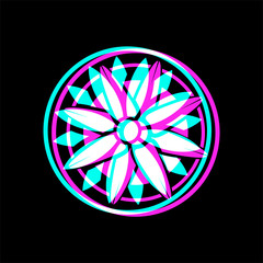 Wall Mural - creative design of circle visual effect