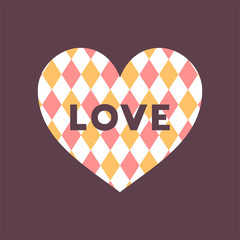 Sticker - Creative design of heart and love illustration