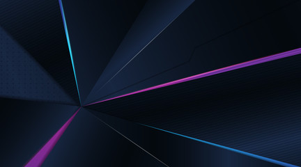3D MODERN ABSTRACT GAMING WITH DARK BLUE BACKGROUND