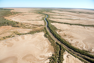 Poster - Mud flats near the Western Australian town of Derby, part of the May river.