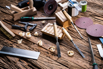 Canvas Print - Various Carpenter Tools