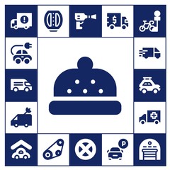 Poster - automobile icon set