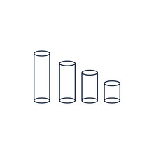 3d Cylinder Icon. Element Of Geometric Figure For Mobile Concept And Web Apps.