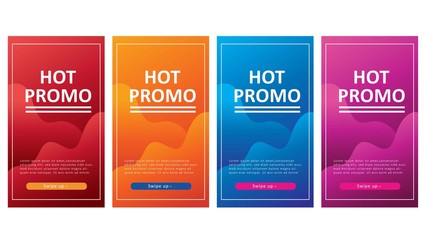 modern background design for hot promo banners, promo banner template, background banners, modern vector design, creative concept, easy to edit and customize