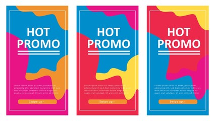 modern background design for hot promo banners, promo banner template, background banners, modern vector design, creative concept, easy to edit and customize