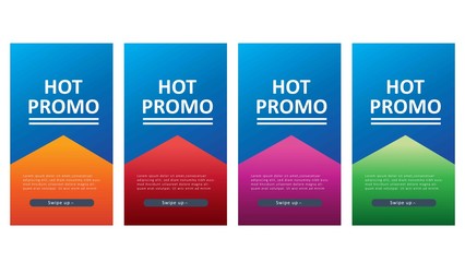 modern background design for hot promo banners, promo banner template, background banners, modern vector design, creative concept, easy to edit and customize
