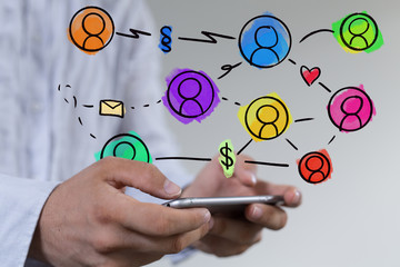 abstract technology group and data.