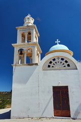 Poster - Orthodox church with belfry on the island of Crete.