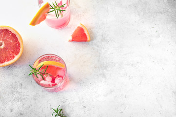 Poster - Grapefruit and rosemary cocktail