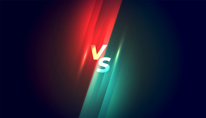 Wall Mural - versus vs competition and fight background design