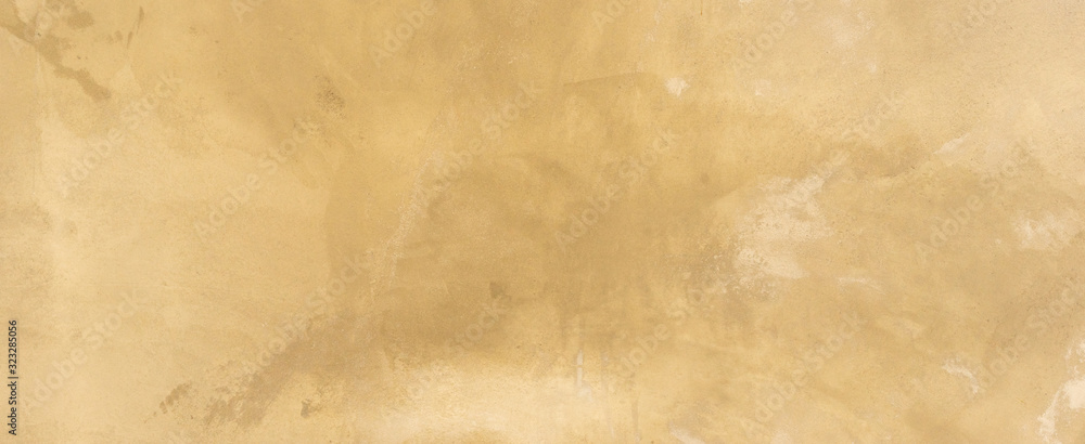 close up retro plain sepia and tan color cement wall   panoramic background texture for show or advertise or promote product and content on display and web design element concept - obrazy, fototapety, plakaty 