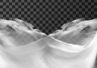 Wall Mural - white cloud border, weather meteo frame realistic vector illustration. fluffy cirrus cumulus cloud, 
