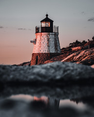 lighthouse at night