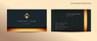 © Win - Luxury design business card with gold style minimalist template