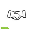 © Mas - Hand shake icon logo template