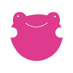 Wall Mural - cute little frog character icon