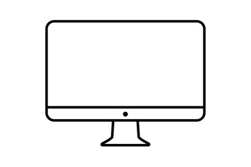 Wall Mural - computer icon isolated white background vector illustration