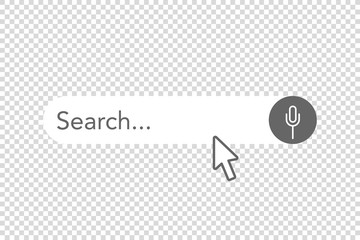 Wall Mural - search bar voice for web site design.
