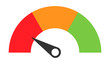 Customer icon emotions satisfaction meter with different symbol on white background