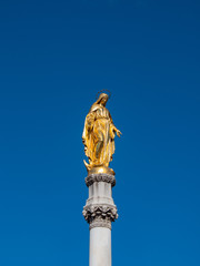 Wall Mural - Statue of Maria on pillar Zagreb in Zagreb, Croatia