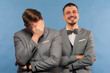© pavel_shishkin - Two handsome positive men in formal clothes