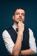 © pavel_shishkin - Pensive handsome young man in formal clothes