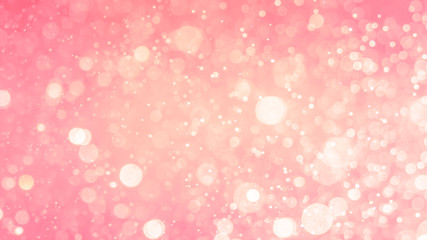 Wall Mural - abstract pink bokeh defocus glitter blur background.