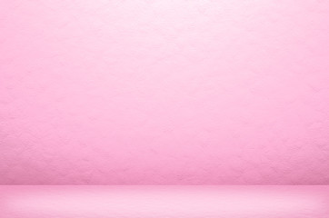 Pink pastel color empty room studio background. Summer minimal concept.