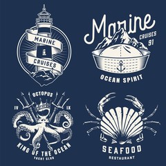 Poster - Monochrome marine and sea prints