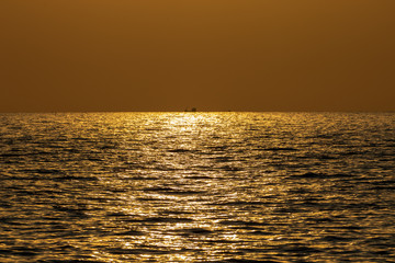 sunset over sea in Thailand