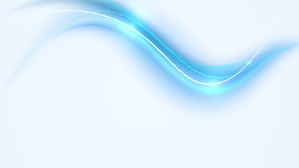 Wall Mural - blue elegant neon water splash