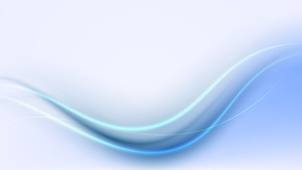 Wall Mural - blue elegant neon water stream