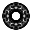 Design monochrome decorative circle element