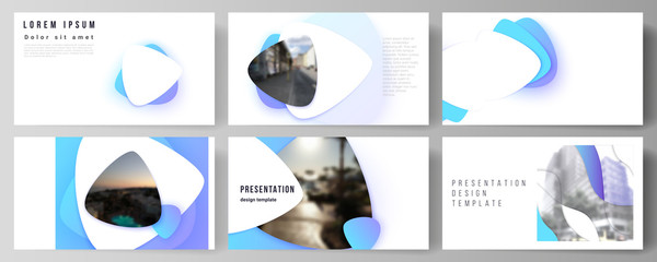 Poster - the minimalistic abstract vector illustration of editable layout of the presentation slides design b