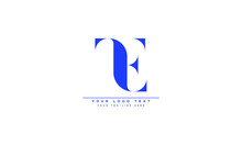 TE ,ET ,T ,E  Letter Logo Design Template Vector