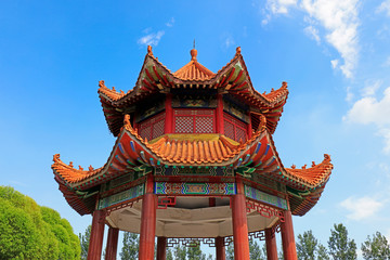 Chinese traditional Pavilion in the park