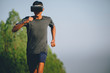 © sutadimages - Runner man running for Healthy. athlete with VR( virtual reality ) headset glasses.Concept of Sports technology of the future