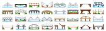 Bridge Of Construction Vector Cartoon Set Icon.Vector Illustration River Architecture On White Background .Isolated Cartoon Set Icon Bridge Of Construction.