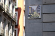 hand painted street-sign of calle mayor in madrid, spain