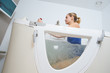 a woman in hydro tub