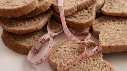 Wall Mural - wholemeal bread, diet and bran bread, bran bread for weight loss, bran bread for old people