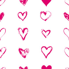 Wall Mural - seamless pattern with hearts. valentine's day, mother's day. wedding, scrapbook, gift wrapping paper