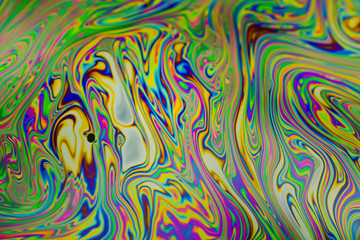 Wall Mural - close up soap bubble background. psychedelic abstract background