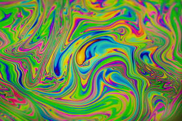 Wall Mural - close up soap bubble background. psychedelic abstract background