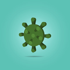 Wall Mural - Virus isometric icon. Simple color vector of science icons for ui and ux, website or mobile application